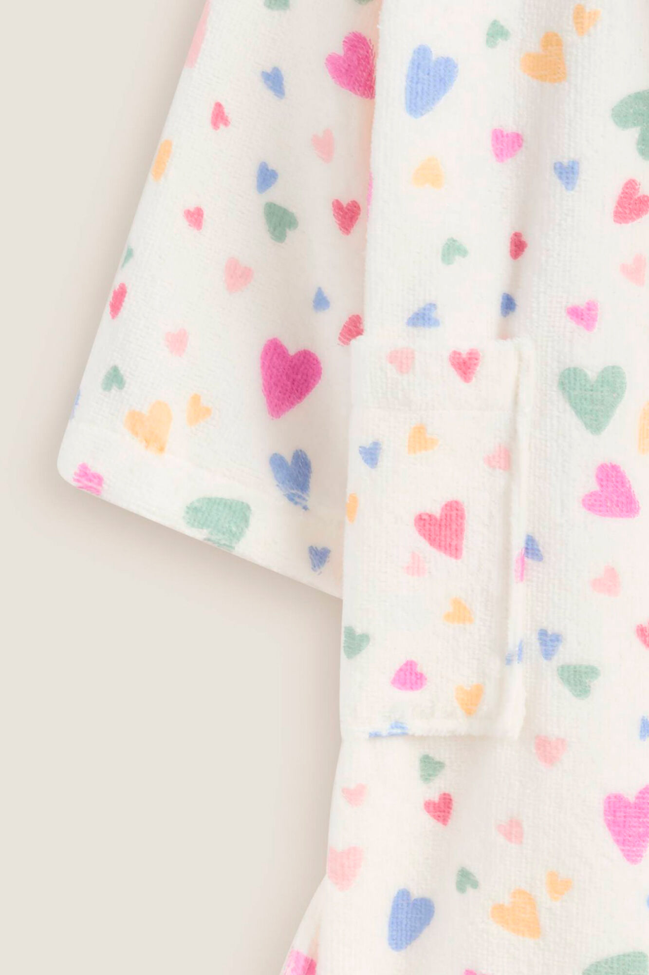 Textura Roup&atilde;o de banho turco cora&ccedil;&otilde;es