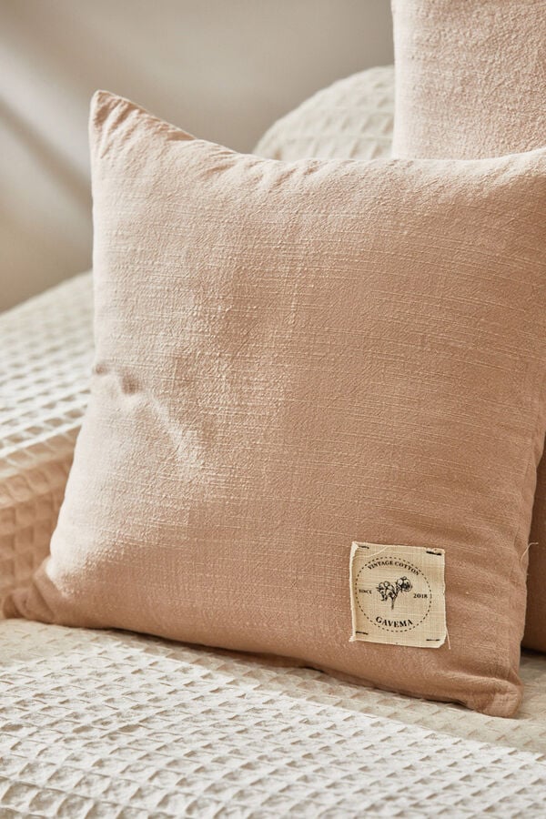 Calma House Capa de almofada Gavema 45x45 bege bege