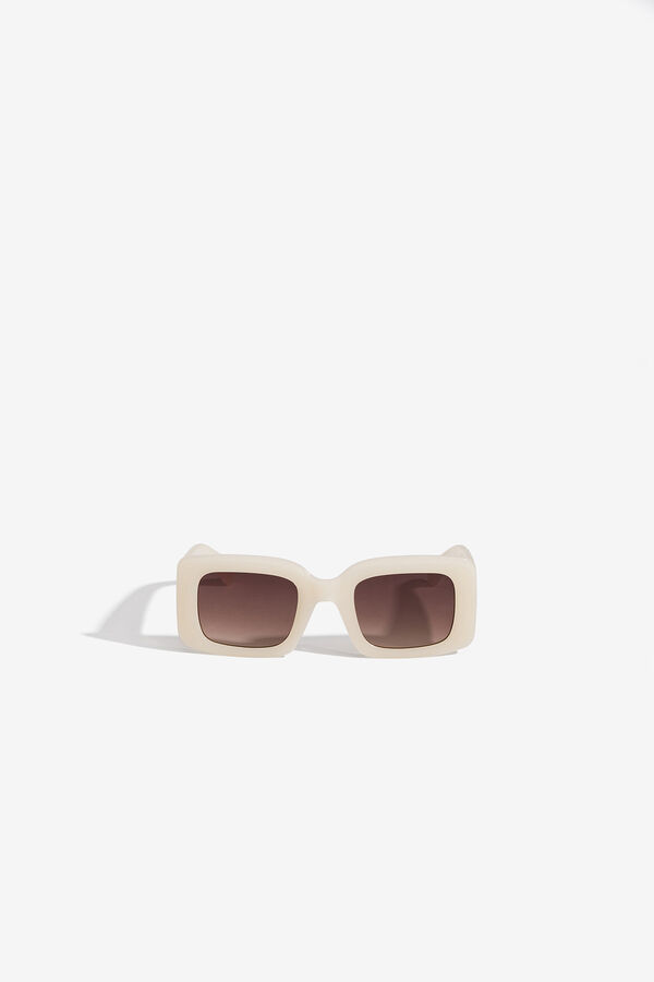 Vilanova Gafas de Sol Cuadradas marfil