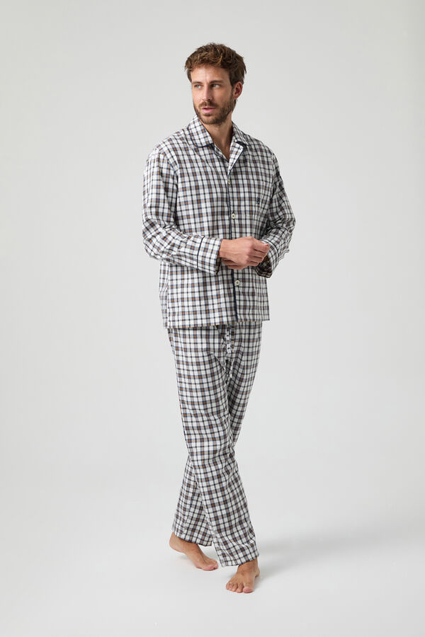 Kiff-Kiff Pijama xadrez Kiff Kiff Viyela estampado