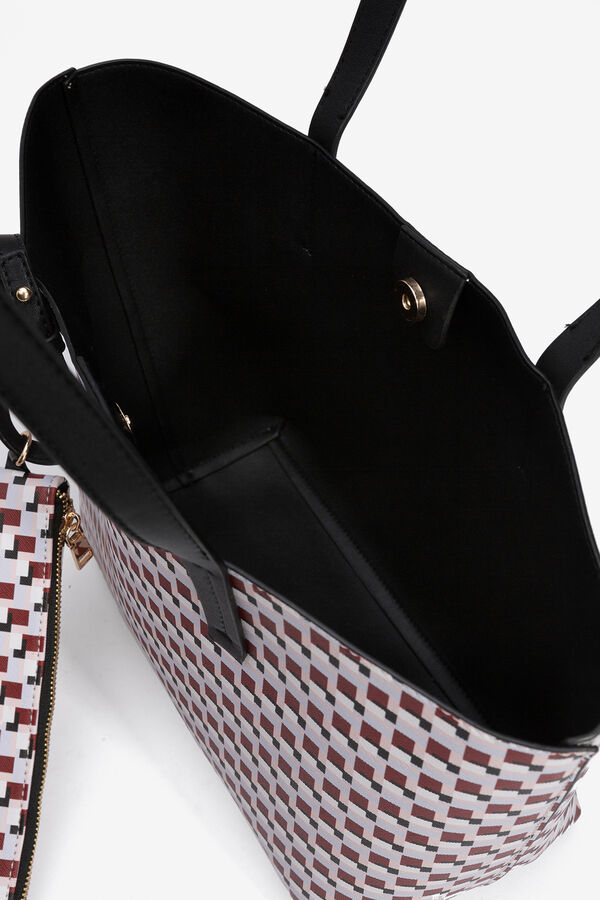 Vilanova Mala tote bag estampado vermelho