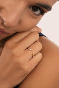 Singularu Anillo Peak Scarlett Colors Plata Ba&ntilde;o Oro