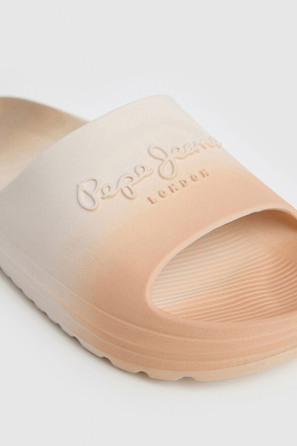 Pepe Jeans Beach sandals logo brown