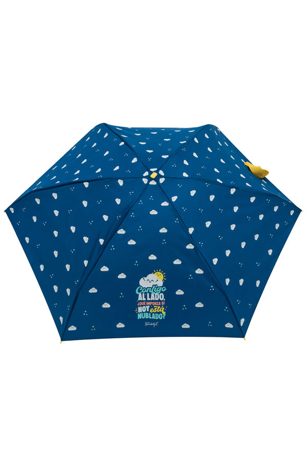 Mr. Wonderful Paraguas peque&ntilde;o estampado