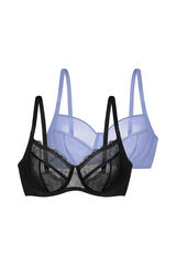 Dorina Pack of 2 bras with underwired black