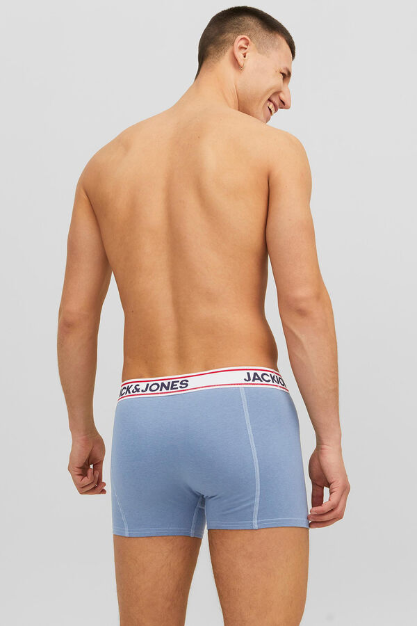 Jack & Jones Pack de 3 b&oacute;xers combinados de algod&oacute;n blue