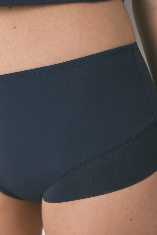 Women'secret Cuecas redutoras altas azuis escuras azul