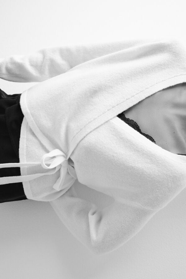 Women'secret Robe cruzada casaco de malha ballet bege