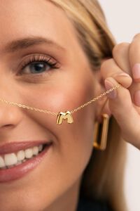 Singularu Collar Hailey Letter Acero B.Oro 