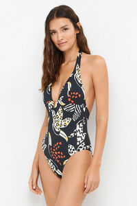 Gisela Ba&ntilde;ador escote en V estampado