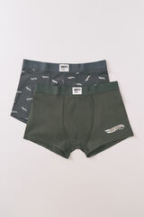 Women'secret Pacote com 2 boxers de cuecas "Hotwheels" bege