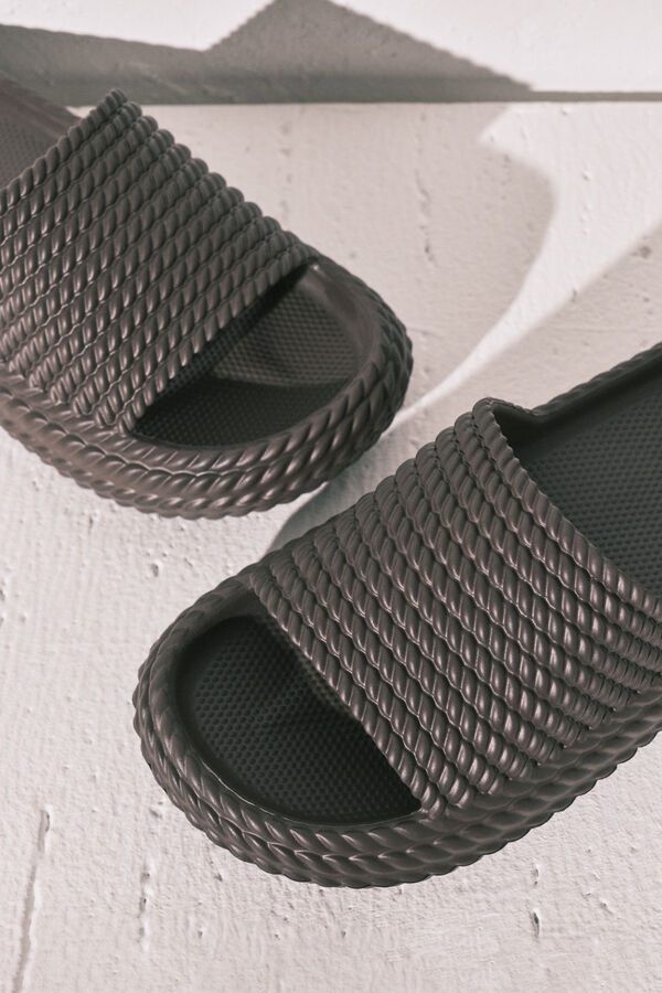 Women'secret Sand&aacute;lias plataforma castanhas cru