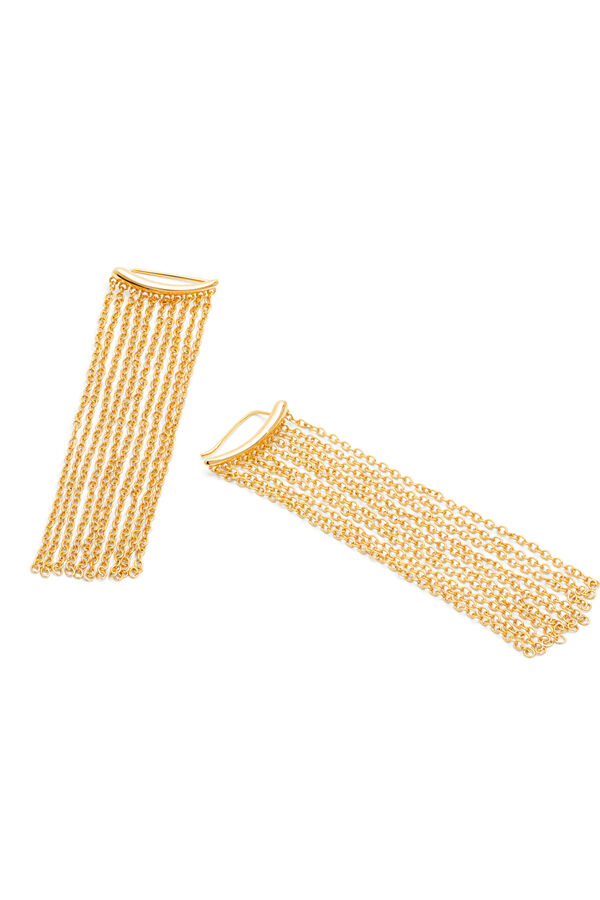 Singularu Pendientes Tamara Cascada Ba&ntilde;o Oro amarillo