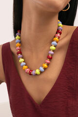 Singularu Gold-plated steel Frida maxi necklace estampado