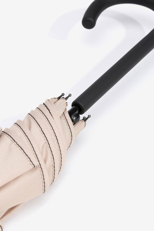 Vilanova Paraguas liso grande beige