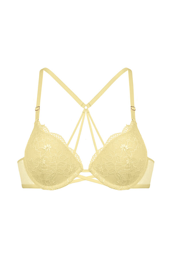 Dorina Sujetador plunge de lencer&iacute;a amarillo