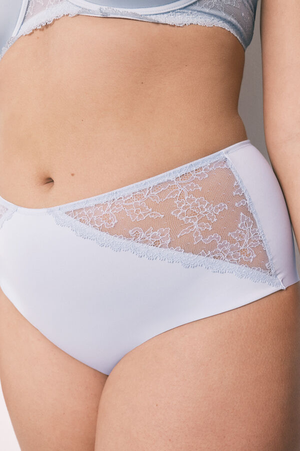Women'secret Cuecas redutoras altas azuis azul