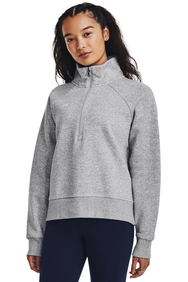 Under Armour Sweatshirt feminino de algodão cinzento