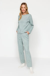 Trendyol Conjunto de pijama Mint Star 