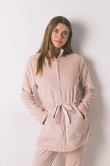 Women'secret Robe midi polar rosa rosa