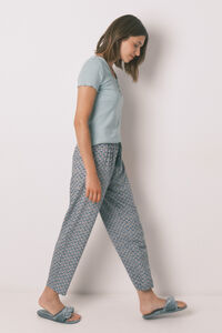Women'secret Calça calça estampada em viscose cenoura