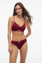 Tommy Underwear Bralette lift vermelho brilhante vermelho