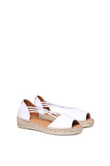 Toni Pons Alpargata plana de piel - EBRE-P white