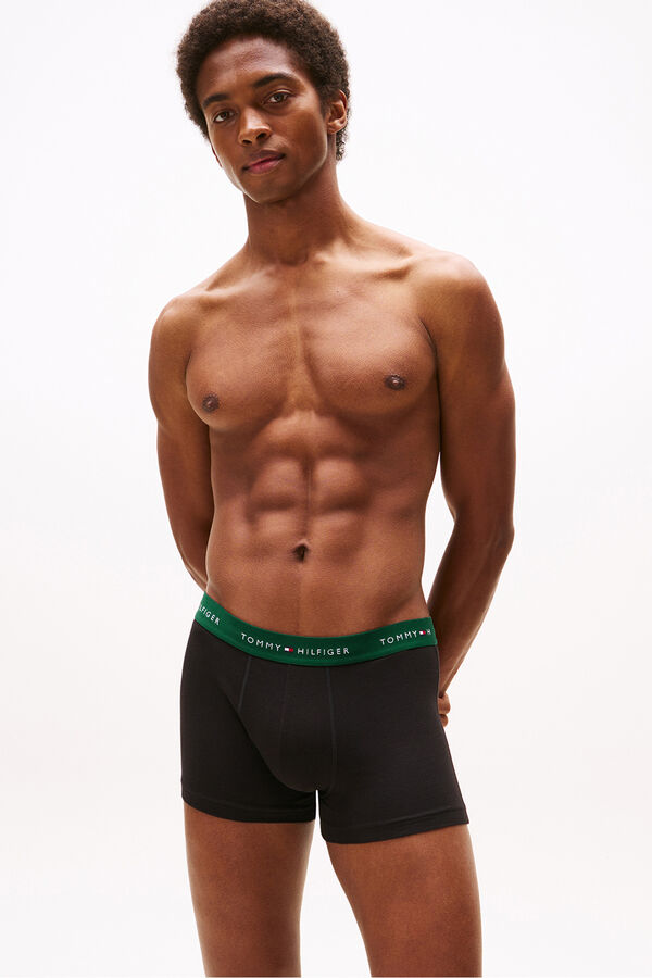 Tommy Hilfiger Pacote com 3 Boxers de Algodão preto