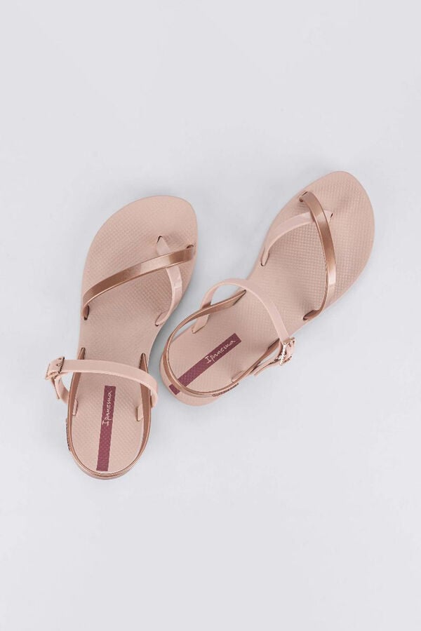 Ipanema Sand&aacute;lias de tiras areia rosa