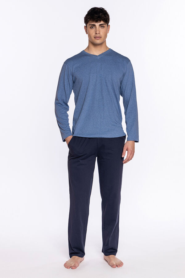 Punto Blanco Calças compridas masculinas azul
