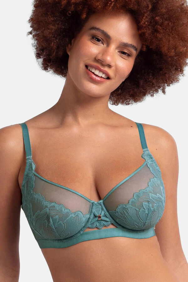 Dorina Sutiã com enchimento sem com aro verde