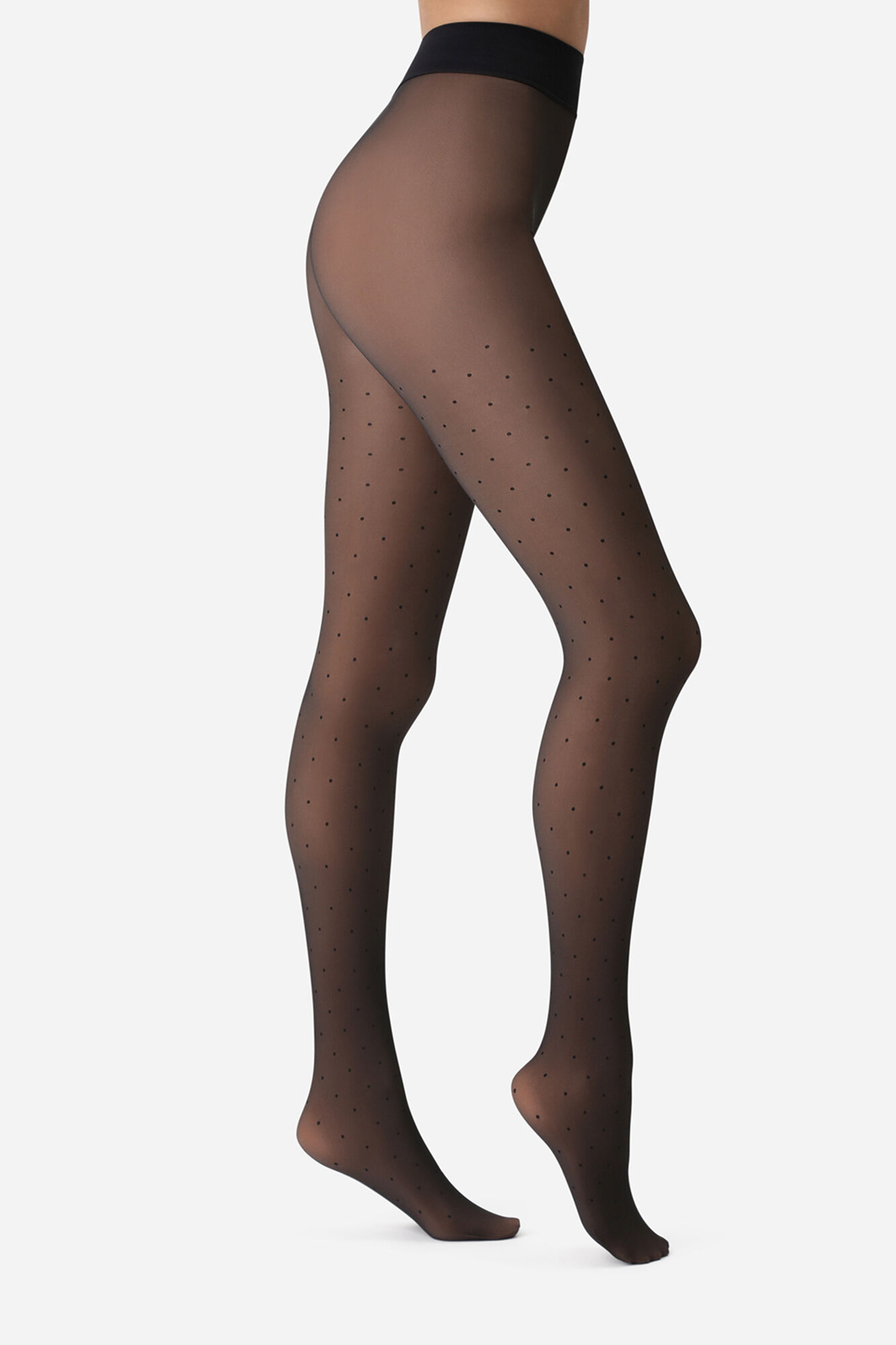 DIM Panty t&eacute;rmico efecto transparente lunares 80 Deniers