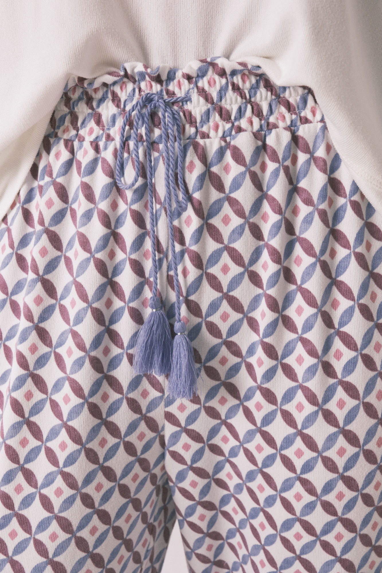 Women'secret Cal&ccedil;a compridas, largas e de malha malha azul