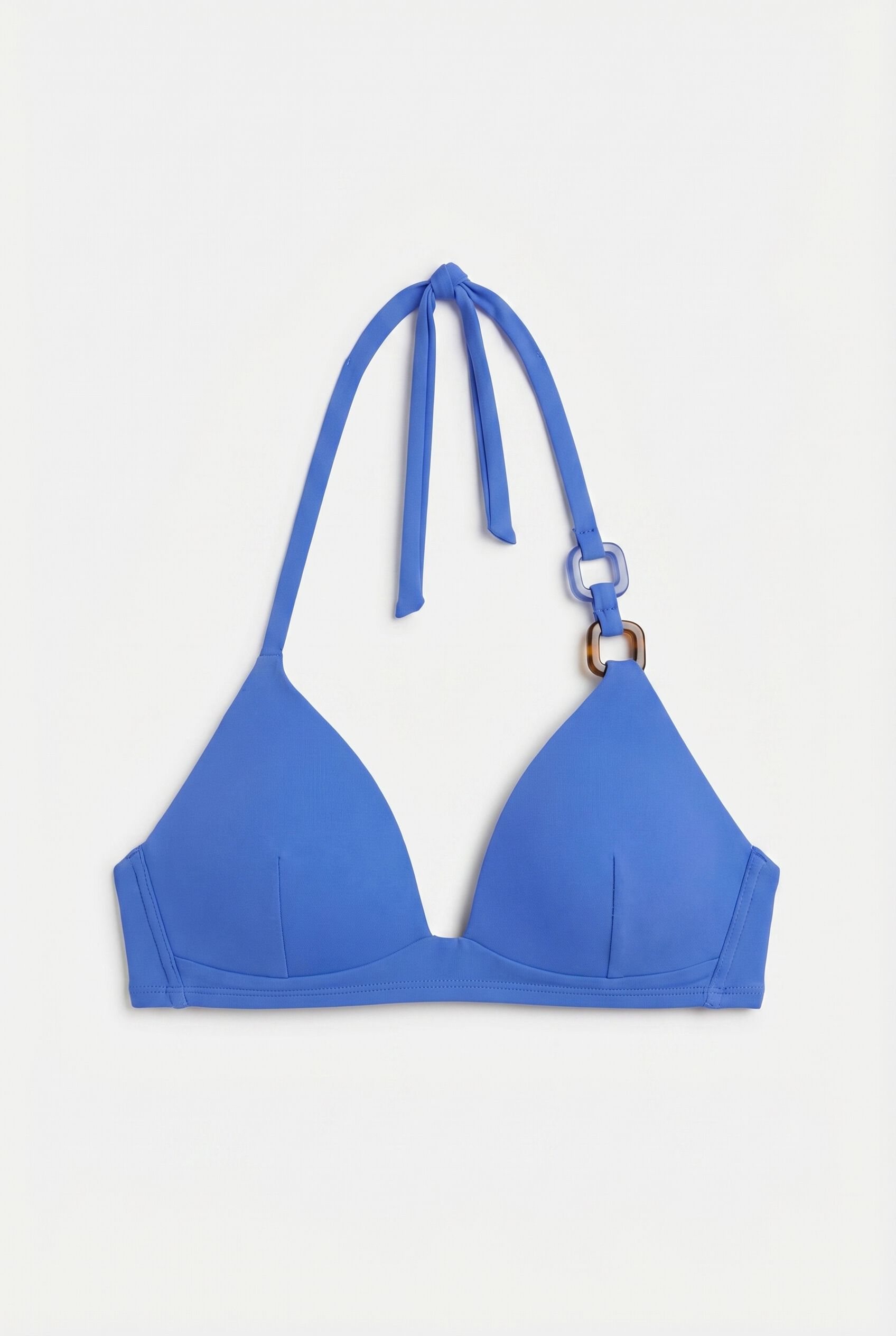 Women'secret Top biqu&iacute;ni triangular fixo azul