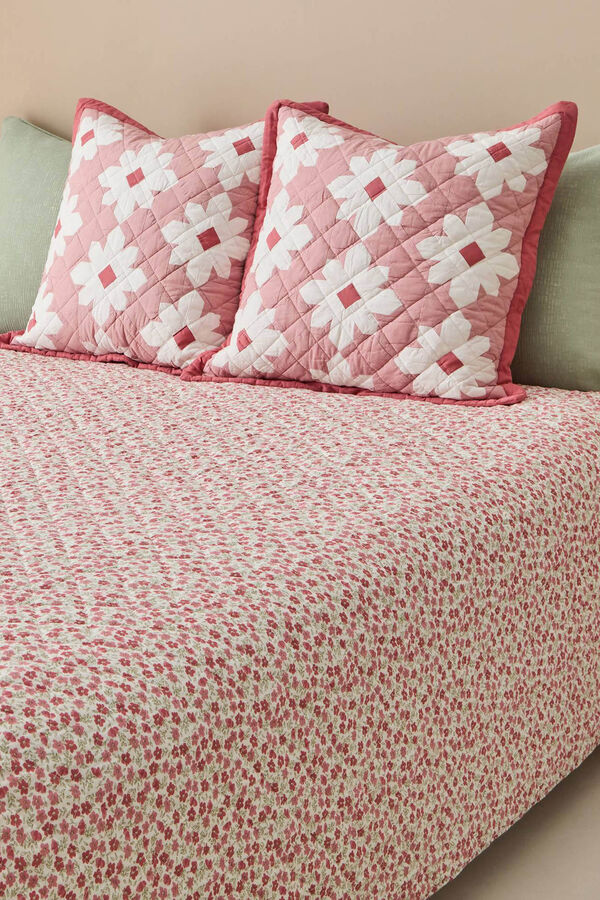 Womensecret Floral patchwork bedspread rose