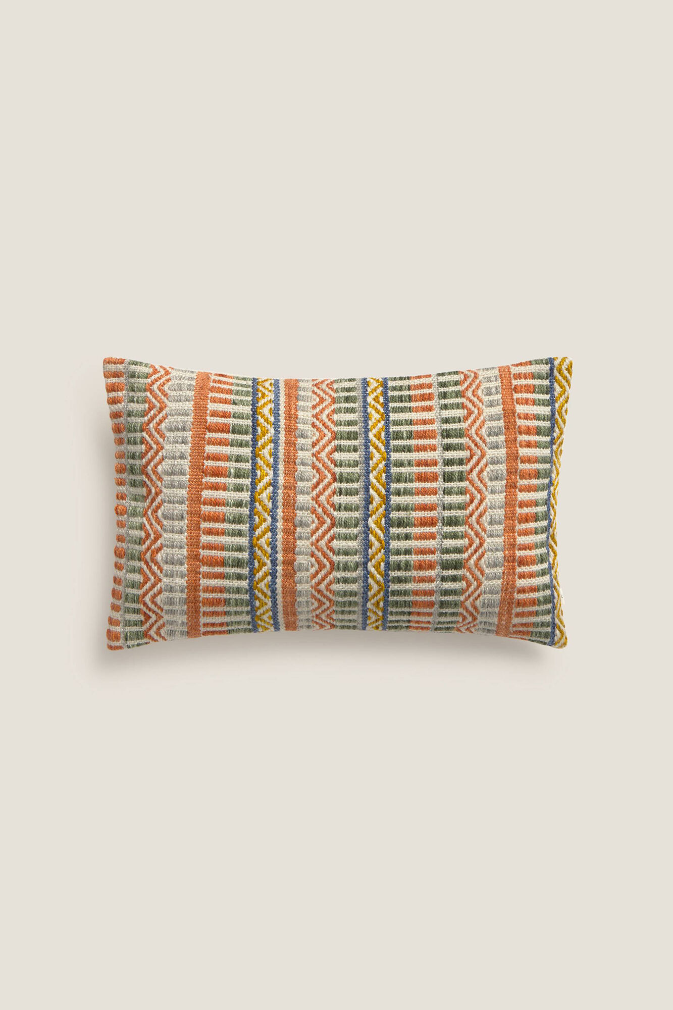 Textura Capa de almofada bordada geom&eacute;trica