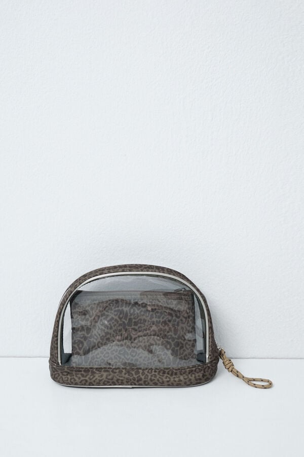 Women'secret Pack n&eacute;cessaires animal print caqui