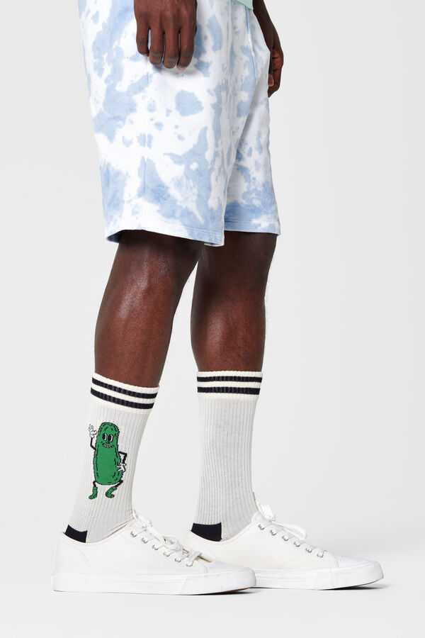 Happy Socks Meias Unissex Picles bege