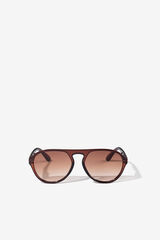 Vilanova Wraparound sunglasses nude