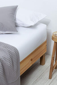 Textura Len&ccedil;ol de baixo algod&atilde;o percal. Cama 150-160 cm.