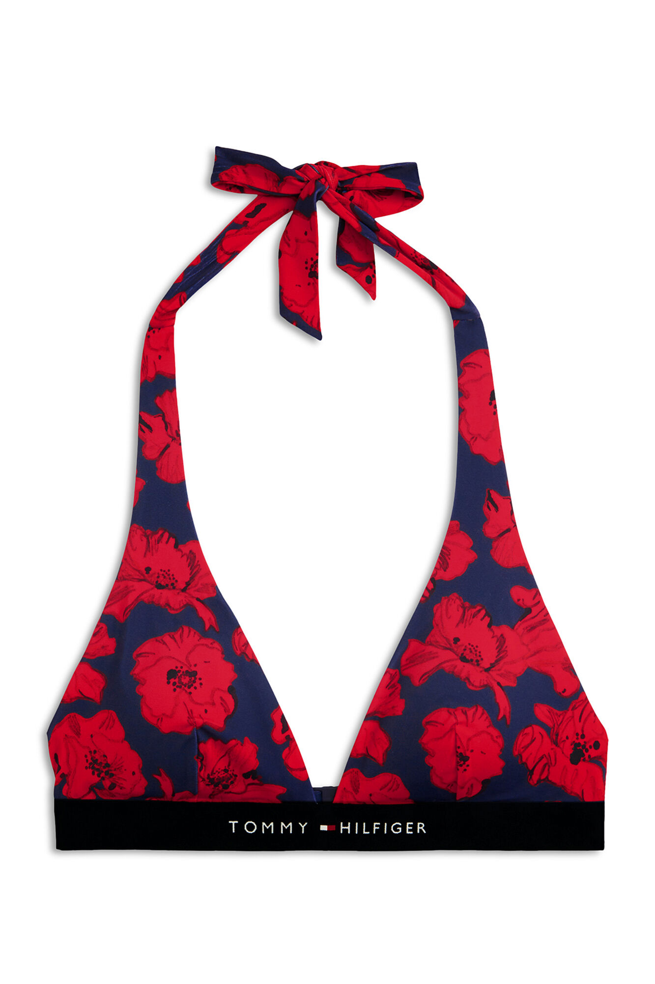 Tommy Hilfiger Top de biqu&iacute;ni halter estampado floral