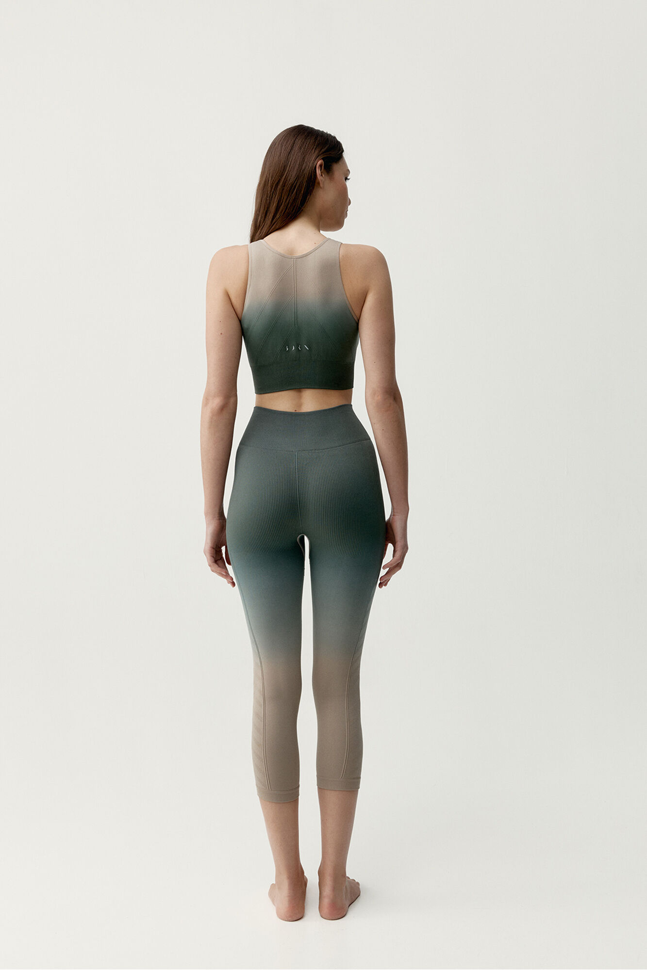 Born Living Yoga Leggings desportivos Dione verde e bege