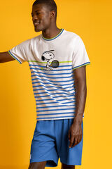 Admas Pijama corto tennislub Snoopy azul