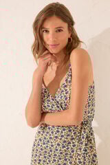 Women'secret Vestido com estampado e estampa de carimbo estampado