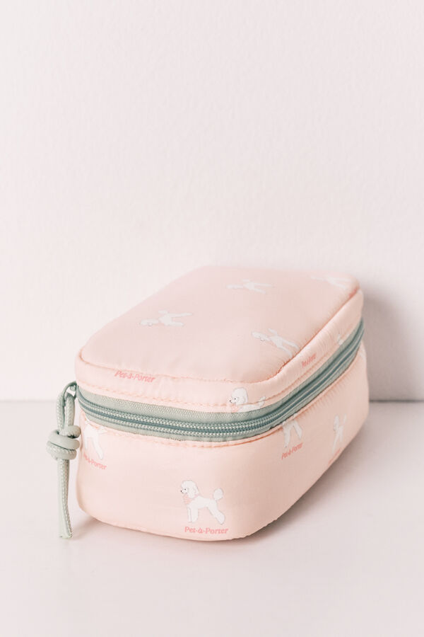 Women'secret N&eacute;cessaire pequeno estampado de c&atilde;ezinhos rosa vermelho