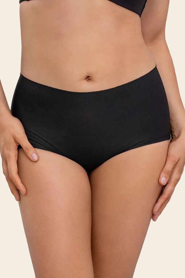 Leonisa High-rise invisible effect boxer rise black