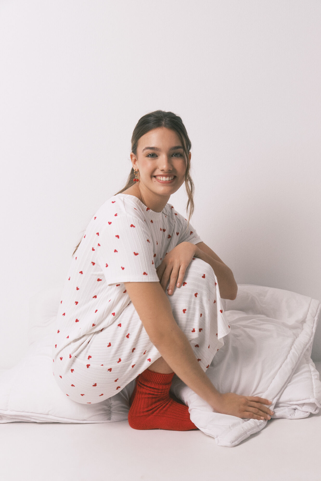 Women'secret Camisa de dormir estampada Mickey Cherry