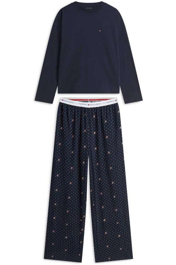 Tommy Underwear Pijama comprido em jersey azul