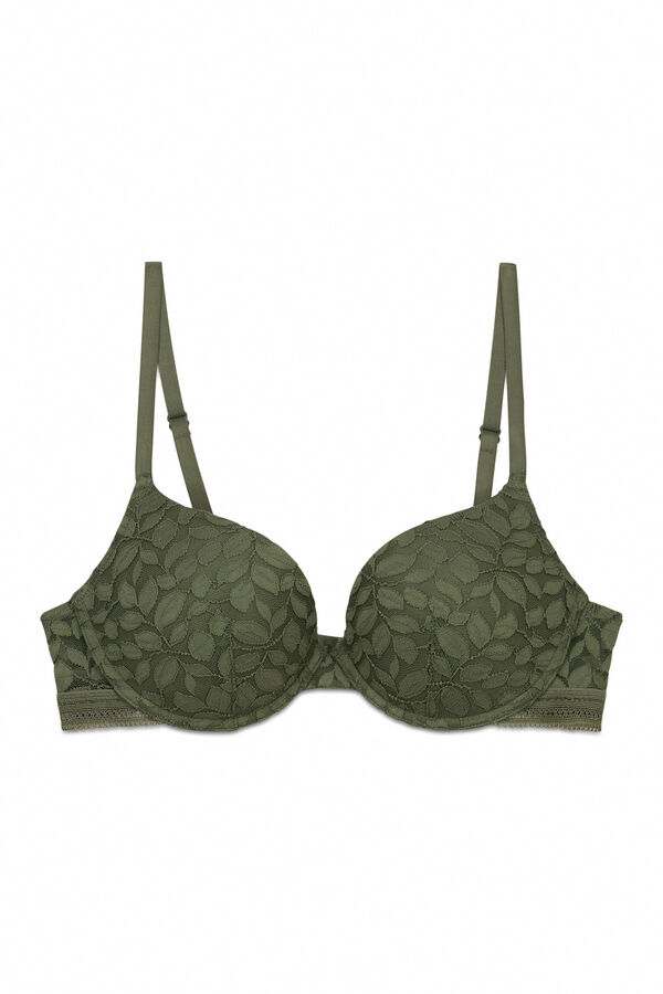 Women'secret Soutien GORGEOUS push-up em renda caqui bege