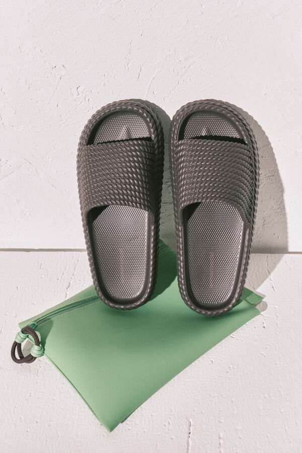 Women'secret Sand&aacute;lias plataforma castanhas cru